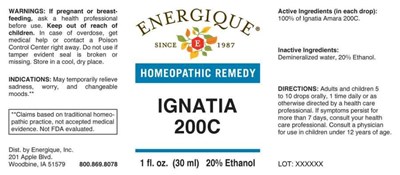 Enrg0533 Ignatia 200c 2 4 21